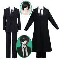 2Styles Anime Chainsaw Man Himeno Cosplay Costumes Wigs Blindfold Short Or Long Coat Pants Shirt Tie Halloween Party Role Play