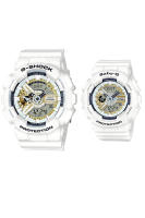 Casio G-shock &amp; Casio Baby-G นาฬิกาข้อมือผู้ชาย,ผู้หญิง สายเรซิ่น รุ่น LOV-16A,LOV-16A-7A G-SHOCK x Baby-G LIMITED EDITION PAIR MODEL - สีขาว