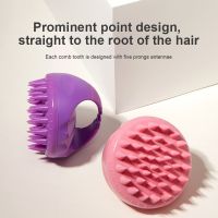 【CC】 1pcs Silicone Shampoo Massage Comb Hower Hairdressing