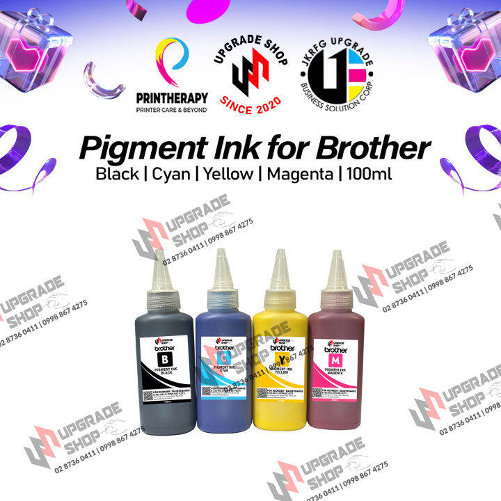 Pigment Ink for Brother | Black | Cyan | Yellow | Magenta | Piece or ...