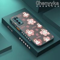 เคส Chenyyyka สำหรับ OPPO Reno 5 Reno 5 Pro Reno 5K 5G เคส X3เบาเคสแฟชั่นกระต่ายน่ารักเคสแข็งกันแรงกระแทกบางเคสนิ่มลายขอบซิลิโคนเคสคลุมทั้งหมดป้องกันเลนส์กล้อง