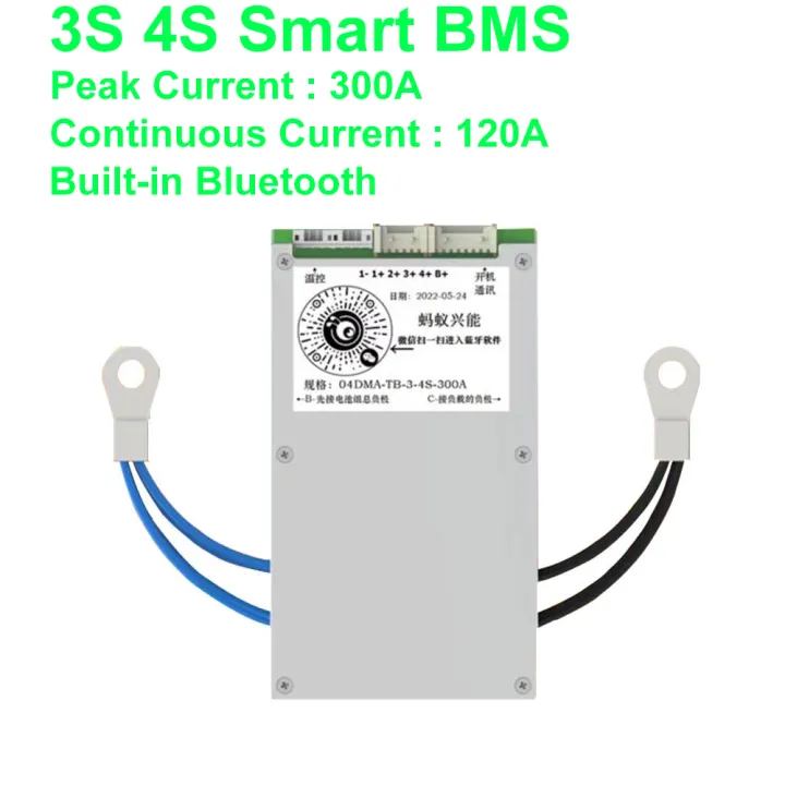 ANT BMS 3S 4S Smart BMS 300A Bluetooth APP Software Continuous Current