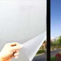 45cm PVC Frosted Window Film Waterproof Glass Sticker Home Office Privacy Frosted Self Adhesive Film Bathroom Glass Decals