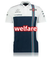 สวัสดิการ2022ขายดี F1ชุดแข่งรถฤดูร้อน Williams ทีมเสื้อแขนสั้นเสื้อโปโลกีฬาแห้งเร็ว