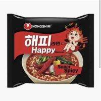 Nongshim Happy ramyun super spicy นงชิม แฮปปี้ราเมียนซุปเปอร์สไปซี่