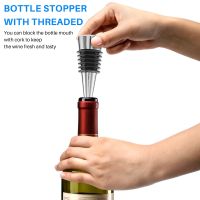 Wine Stopper,10Pcs Reusable Bottle Stoppers with Leak Proof Airtight,DIY Wine Cork for Bar,Holiday Party,Keep Wine Fresh