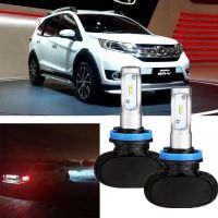 2Pc ไฟฉายคาดศีรษะ Led ไฟหน้า H11 80W หลอดไฟสำหรับ Honda BR-V BRV 2017-ปัจจุบัน