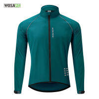 CWWOSAWE สะท้อนแสงผู้ชายขี่จักรยานแจ็คเก็ต Windproof ขี่จักรยานเสื้อผ้าเสื้อกันลมกีฬากลางแจ้งวิ่ง MTB จักรยานตาข่ายเสื้อกั๊ก