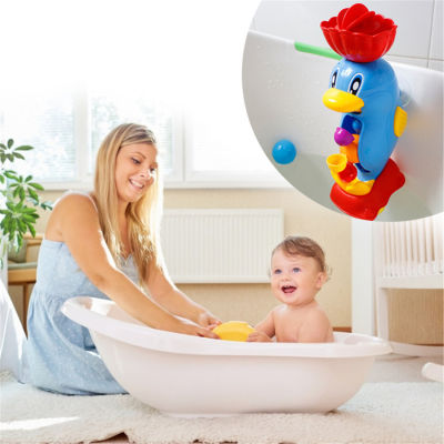 Kids Shower Bath Toys Cute Yellow Duck Waterwheel Elephant Toys Baby Faucet Bathing Water Spray Tool Dabbling Toy Dropshipping