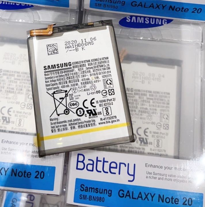 แบตแท้  Samsung  Note 20  สินค้าของแท้ ออริจินอล ประกัน 6 เดือน ของแท้