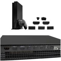 【】 Lanka Retail Pvt Ltd 7ชิ้นฝาครอบยางซิลิโคนกันฝุ่นสำหรับ Xbox One X ชุดกันฝุ่น