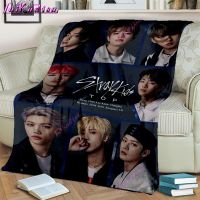 ผ้าห่มเด็ก Stray Soft Sofa Cover Kpop Singer Blanket ผ้าห่มขนสัตว์ ผ้าห่มเตียงอุ่นน้ำหนักเบาสำหรับโซฟาห้องนอน