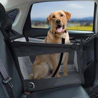 Foldable Dog Car Seat With Waterproof Pad Safe Travel Dog Car Seat With Small Medium Dogs Box With Adjustable Straps Storage