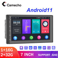 CAMECHO Android 11 7 INCH multimedia player universal GPS Navigation Auto Radio 2.5D car stereo radio support AHD camera 2 32g