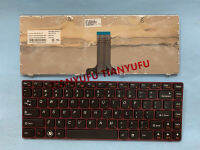 FOR G470 G475 G470AH 470 B470E B475 V470 V470C NSK-B6DSW 9Z.N5TSW.D01 US Keyboard With Pink Fram Laptop KEYBOARD