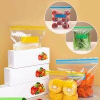 20pcs/se Reusable Self-Sealing Ziploc Bags Compressed Double-Barreled Thickened Cooler Bags Ziploc Bags Food-Grade Storage Food Storage Dispensers