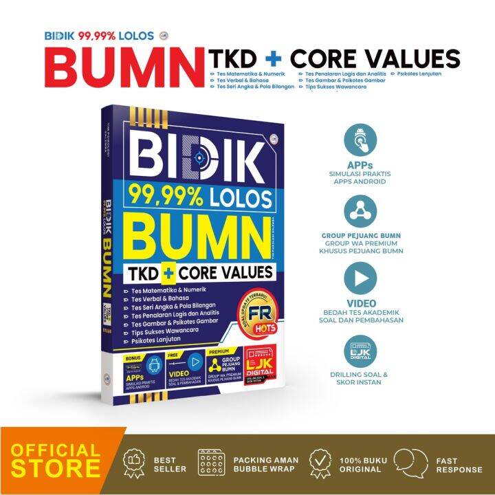 BUKU BUMN 2023 BIDIK 99,99% LOLOS BUMN TKD + CORE VALUES | Lazada Indonesia