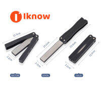 I Know Portable Outdoor Knife Sharpener เทคโนโลยีการตัดเฉือนเพชร13ซม. หินลับเพชรสองด้าน,เครื่องลับคมละเอียด/หยาบ