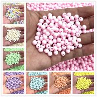 6mm 8mm 10mm Round Acrylic Matte Beads Loose Spacer Beads for Jewelry Making DIY Handmade Bracelets Necklace Traps  Drains