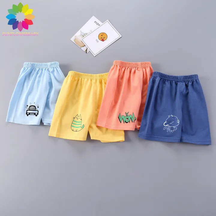 SunflowerBaby Baby Short Pants for Boys and Girls 100% Cotton Kids Pants  Cartoon Printed Casual Wear Summer Fashion CK001 | Lazada Singapore