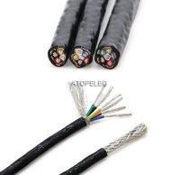 20AWG FEP Shielded 1/2/3/4/5/6 Cores Signal Wire Stranded Tinned Copper Heat Resistant Cable High Temperature F46 200℃ Wires Leads Adapters