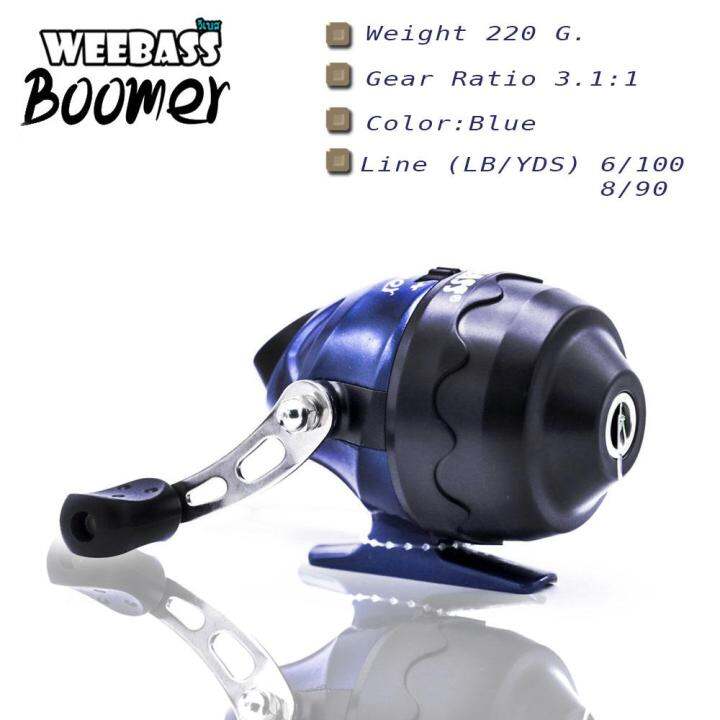 อุปกรณ์ตกปลา-weebass-รอกยิงปลา-รุ่น-boomer-หมุนขวา-รอกกระปุก