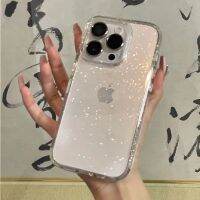 Insอินเทอร์เน็ตคนดังสไตล์เดียวกันGlitter iPhone 15 เคสโทรศัพท์มือถือ 14/12Promaxโปร่งใสXr/Xsญี่ปุ่นและเกาหลี 7/8Plus