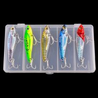 【LZ】▦  5pc VIB Lure 3D Eyes Pencil 5g 7g 10g 15g 18g 25g Balancer Spoon Spinner Painting Fishing Lure Metal Fishing Tackle Treble Hook