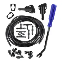 Windshield Washer Nozzles Kit Windshield Washer Nozzle Hose with 157-Inch for Chrysler Dodge Ram