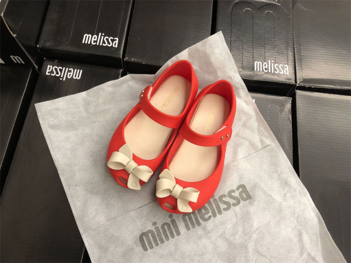 ready-stock-newmelissa-same-style-childrens-fish-mouth-sandals-girls-bow-princess-jelly-shoes