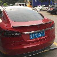 Rear Trunk Wing Spoiler for Tesla Model S Sedan 60 70 75 85 90 D P85D P90D P100D 2012-2017 Matt Gloss Carbon Fiber Boot Spoiler