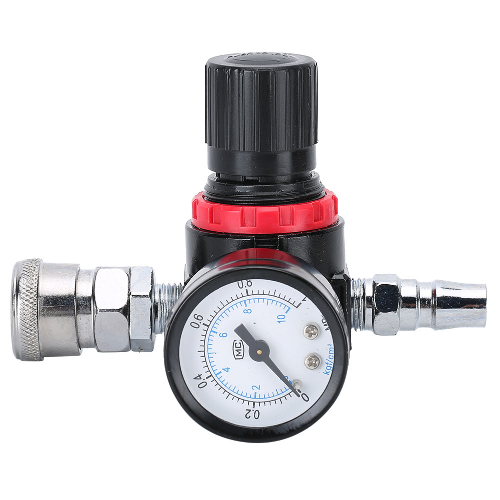 Sale 1/4 Pressure Regulator For Compressors & Complete With Gauge Universal Part 