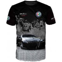 T SHIRT - new 3d tshirt brand alfa romeo racing sport fashion  - TSHIRT