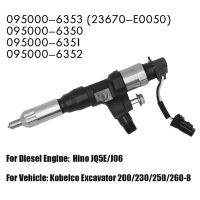 New Crude Oil Fuel Injector Nozzle 095000-6353 (23670-E0050) for Hino JQ5E/J06 Kobelco Excavator 200/230/250/260-8