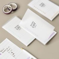 kawaii Frosted notepad plan this time management to-do list Tear-off notepad portable small notebook todolist office accessories