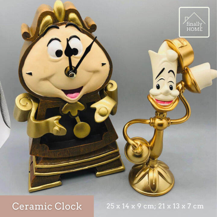 COGSWORTH BEAUTY AND THE BEAST LUMIERE CERAMIC CLOCK | Lazada PH