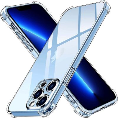 แฟชั่นที่สร้างสรรค์เคสโปร่งใสสำหรับ iPhone 13 Pro Max 14 Pro Max 14 Pro 14 Plus 14 13 Pro 13 Mini 13หนาเคสใสกันกระแทก