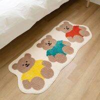 Ins Bear Carpet Anti-slip Rug for Bedroom Bedside Rug Kids Room Decor Floor Mat Entrance Doormat Childrens Mat Tapis 러그 카페트