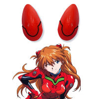 อะนิเมะคลิปผม Asuka Langley Soryu อุปกรณ์ผม Ayanami Rei H Airpins ญี่ปุ่นอะนิเมะคอสเพลย์สีแดงแตร H Eadwear อะนิเมะอุปกรณ์ประกอบฉาก