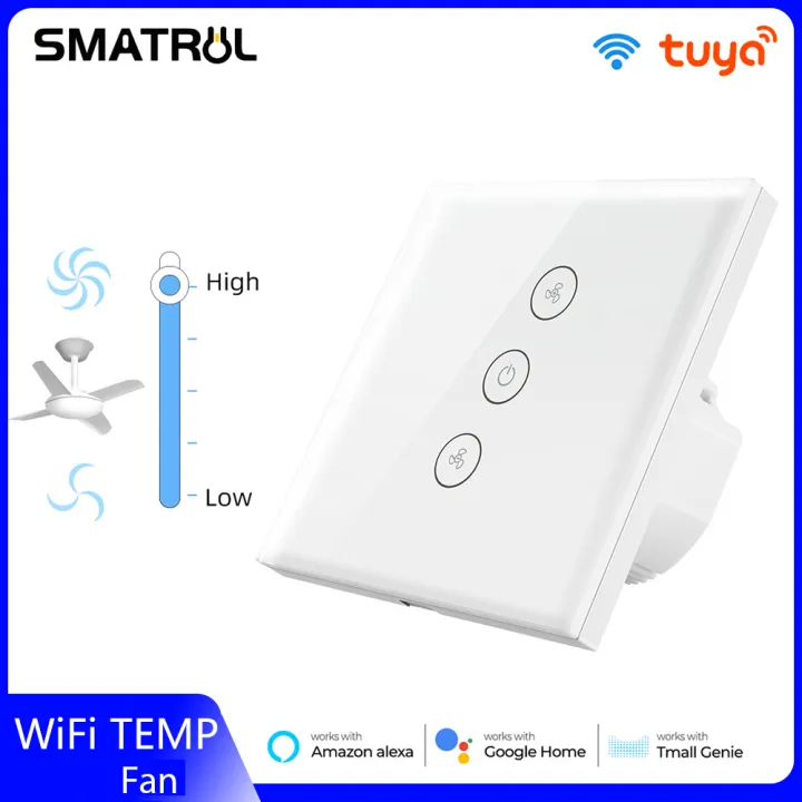 Smatrul Wifi Fan Ceiling Switch Smart Timer Control Regulator For 110 220v Touch Mode Lazada Singapore Smatrul Wifi Fan Ceiling Switch Smart, Ceiling Fan Timer Switch