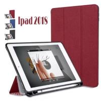 Mutural เคสกระเป๋าเปิดปิด iPad 9.7 2018-2017  air 1 2 ใส่ได้ด้วยกัน มีที่ใส่ปากกา