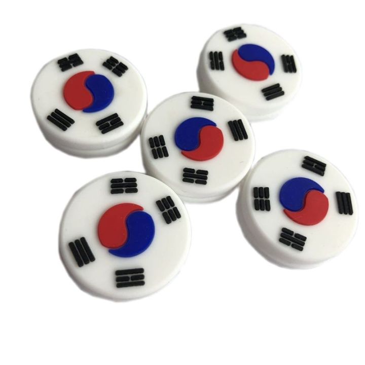 100pcs-ขายส่ง-south-korea-ธงชาติเทนนิสการสั่นสะเทือน-dampeners-ไม้เทนนิส-damper-เทนนิส-racquet-โช้คอัพ