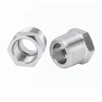 1/8 1/4 3/8 1/2 3/4 1 BSP NPT Male To Female Thread 304 Stainless Steel Reducer Bushing Reducing Pipe Fitting Connector