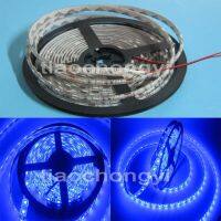 300LED SMD 5050กันน้ำสีน้ำเงิน5M 60LED /M โคมไฟรางแสงรถยนต์ยืดหยุ่น12V