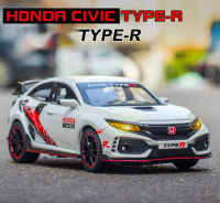 A1:32ฮอนด้าซีวิค TYPE-R Limited Edition D Iecasts ของเล่นยานพาหนะโลหะรถรุ่นเก็บรถของเล่นสำหรับเด็กของขวัญ A108M