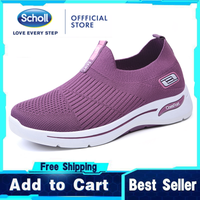 Scholl พัชเชอร์รองเท้าลำลองแฟชั่นสำหรับผู้หญิงรองเท้าโบ๊ทชูส์ของผู้หญิงรองเท้ากีฬารองเท้าสไตล์ลำลองรองเท้าผ้าใบสตรี Scholl รองเท้าลำลองสำหรับผู้หญิงกลางแจ้ง