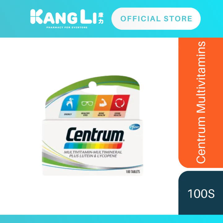 Centrum MultivitaminMultimineral Plus Lutein & Lycopene 100S Lazada