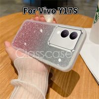 เคสสำหรับ Vivo Y17S Y27 Y 17S VivoY27 VivoY17S 2023เคสสาวน่ารักซิลิโคนบางใสกากเพชรนิ่มฝาหลังเคสโทรศัพท์กันกระแทก