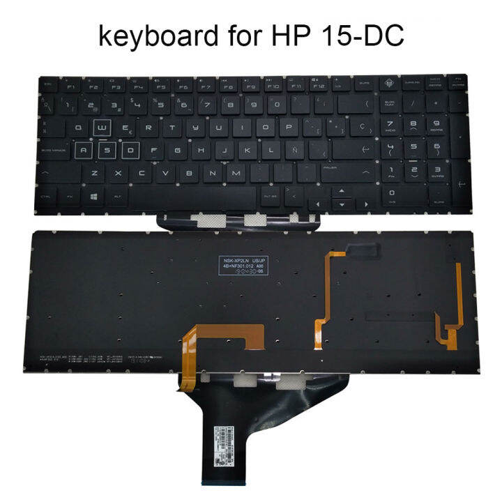 Latin Spanish RGB Backlit Keyboard for HP OMEN 15DC 15DH dc0002tx