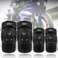 Sports Knee And Elbow Pads Motorbike Bike Protective Gear Double Straps Strong Removable Lining Warm Protective PP Material Supports Braces